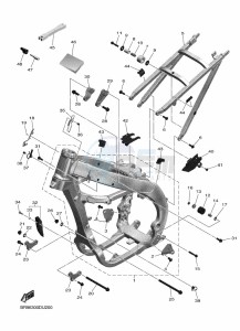 YZ450F (BR96) drawing FRAME