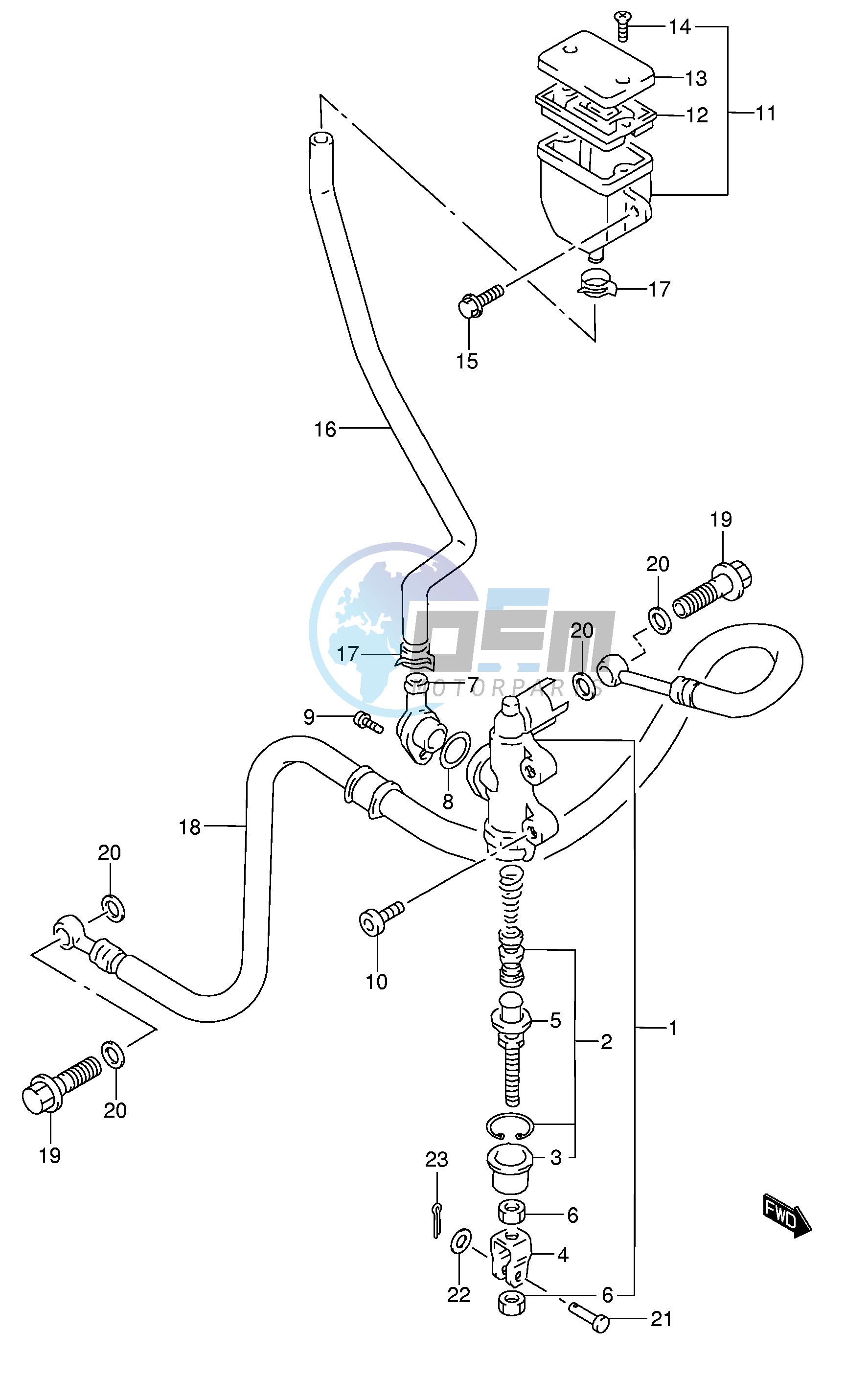 REAR MASTER CYLINDER