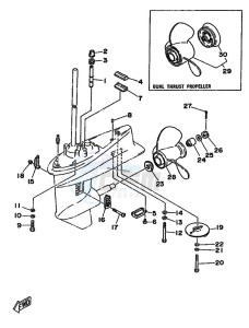 25J drawing LOWER-CASING-x-DRIVE-2