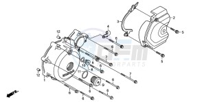 XL700VA drawing LEFT CRANKCASE COVER