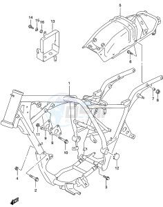 GZ250 (K2) drawing FRAME