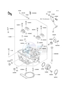 KL 650 A [KLR650] (A15-A19) [KLR650] drawing CYLINDER HEAD