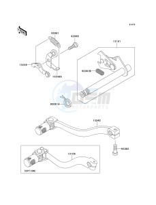 KX 65 A [KX65 MONSTER ENERGY] (A6F - A9FA) A9FA drawing GEAR CHANGE MECHANISM