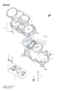 DL650 (E3) V-Strom drawing SPEEDOMETER (DL650L1 E3)