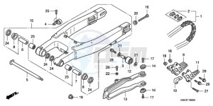 CRF150RB9 ED / T19 2ED drawing SWINGARM