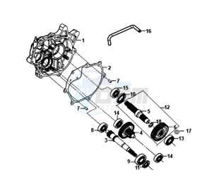 FIDDLE III 125I (XA12W2-EU) (L7-M0) (E4) drawing MISSION CASE-DRIVE SHAFT