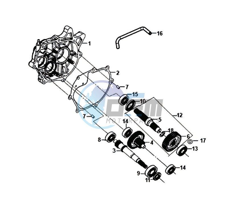 MISSION CASE-DRIVE SHAFT