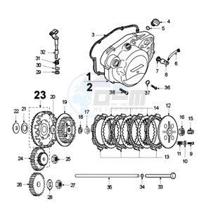 XR6 E EX drawing CLUTCH