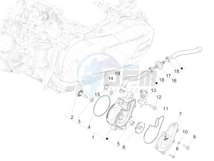 Medley 125 4T ie ABS E4 (EMEA) drawing Cooler pump