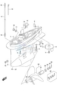 DF 175A drawing Gear Case