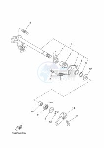 XSR700 MTM690 (BEE1) drawing SHIFT SHAFT