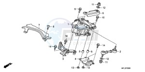 CBR1000RRB drawing STEERING DAMPER