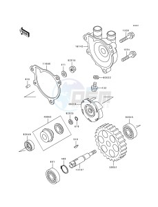 KLX 650 A [KLX650R] (A1-A3) [KLX650R] drawing WATER PUMP