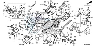 GL1800BF F6B Bagger - GL1800BF UK - (E) drawing SHELTER