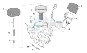 Scarabeo 50 4t 2v e2 drawing Carburettor II