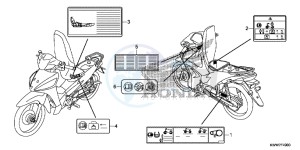 AFS1102SHC drawing CAUTION LABEL