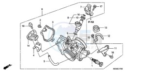 CRF450RA Europe Direct - (ED) drawing THROTTLE BODY