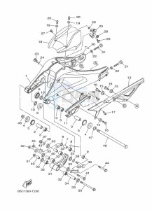 TRACER 900 GT MTT850D (B1JD) drawing REAR ARM