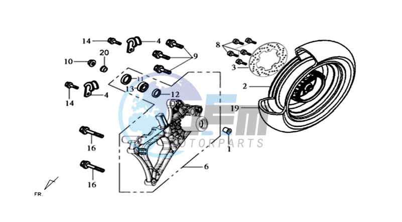 REAR WHEEL / REAR FORK