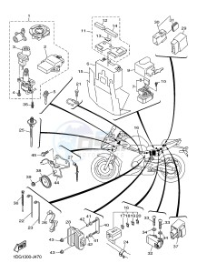 XJ6FA 600 DIVERSION F (ABS) (1DGA 1DGB) drawing ELECTRICAL 2