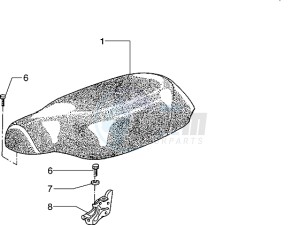 Typhoon 125 X drawing Saddle