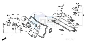 VFR800A9 UK - (E / ABS MME TWO) drawing CYLINDER HEAD COVER