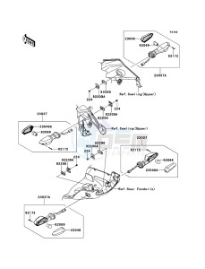 VERSYS_1000 KLZ1000AEF FR GB XX (EU ME A(FRICA) drawing Turn Signals