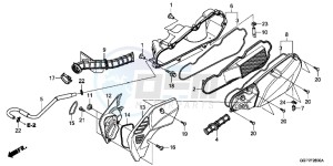 NSC50E Vision 50 - NSC50E UK - (E) drawing AIR CLEANER