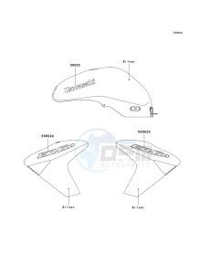 ER 650 A [ER-6N (EUROPEAN] (A6S-A8F) A6S drawing DECALS-- SILVER- --- A6S- -