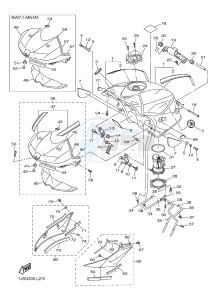 YZF-R6 600 R6 (1JSG 1JSH) drawing FUEL TANK