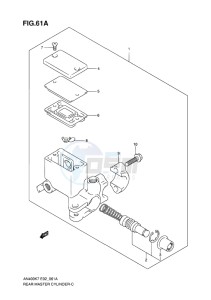 AN400Z ABS BURGMAN EU-UK drawing REAR MASTER CYLINDER