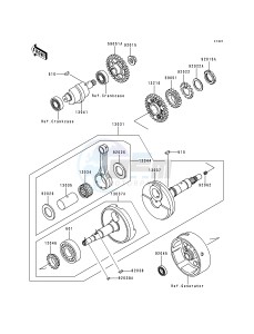 KLF 300 C [BAYOU 300 4X4] (C1-C4) [BAYOU 300 4X4] drawing CRANKSHAFT