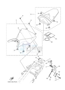 YZF-R25 249 (1WDE) drawing SEAT