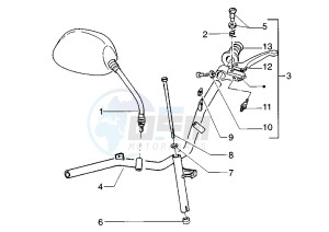 Zip 50 RST drawing Rear brake control