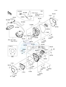 VN 1700 B [VULCAN 1700 VOYAGER ABS] (9FA) B9FA drawing AIR CLEANER