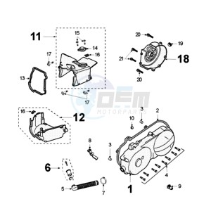 VCLIC EVP2 drawing CRANKCASE COVER WITHOUT SENSOR