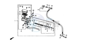 ST1100 drawing CLUTCH MASTER CYLINDER