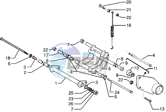 Swinging arm