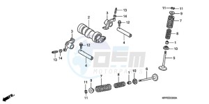 CBR125RWA Korea - (KO) drawing CAMSHAFT/VALVE