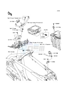 KFX450R KSF450BDF EU drawing Fuel Injection