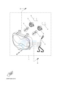 CW50N BOOSTER NAKED (2B7N 2B7N) drawing HEADLIGHT