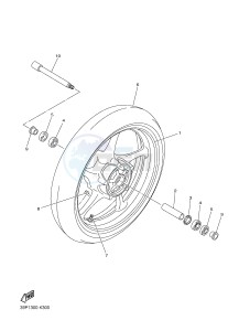 FZ8-N 800 FZ8 (NAKED) (39PT) drawing FRONT WHEEL