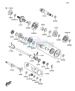 BRUTE FORCE 300 KVF300CJF EU drawing Transmission