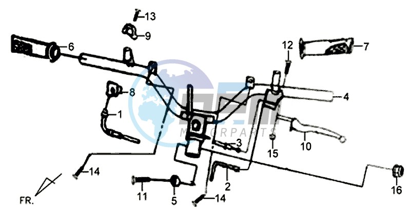 HANDLEBAR / BRAKE LEVERS /KABELS