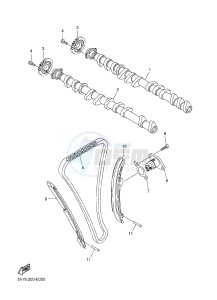 FZ1-N FZ1 (NAKED) 1000 (1EC4 1EC5 1EC6) drawing CAMSHAFT & CHAIN