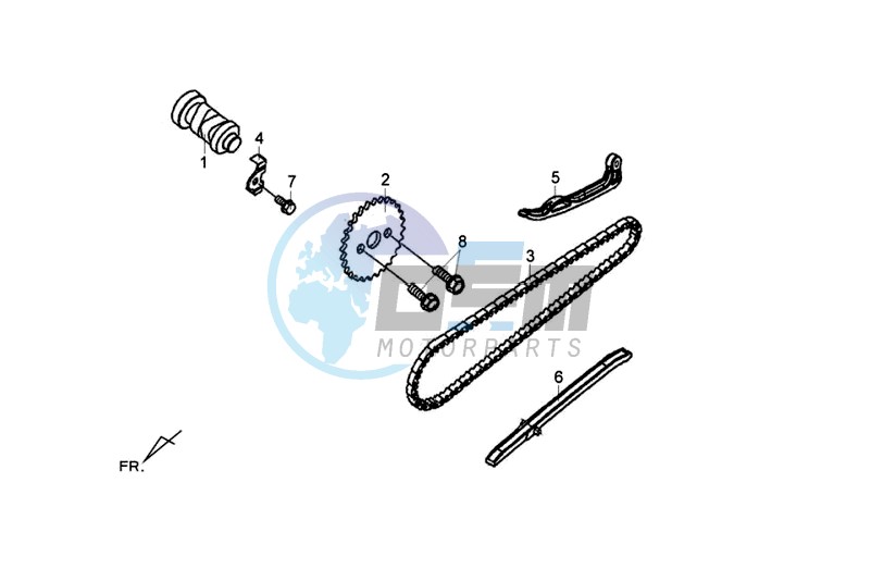 CHAIN / CHAIN TENSIONER / CHAIN GUIDE