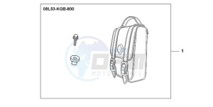 VT750CA9 Korea - (KO / ST) drawing LEATHER BACKREST BAG