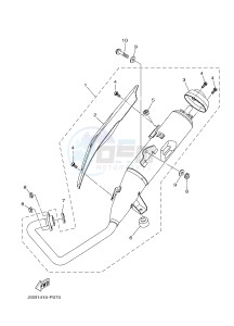 YS125-5C YS125 (BT41) drawing EXHAUST