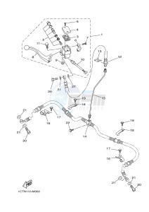 YFM450FWAD YFM450PF GRIZZLY 450 EPS (2LC8) drawing FRONT MASTER CYLINDER