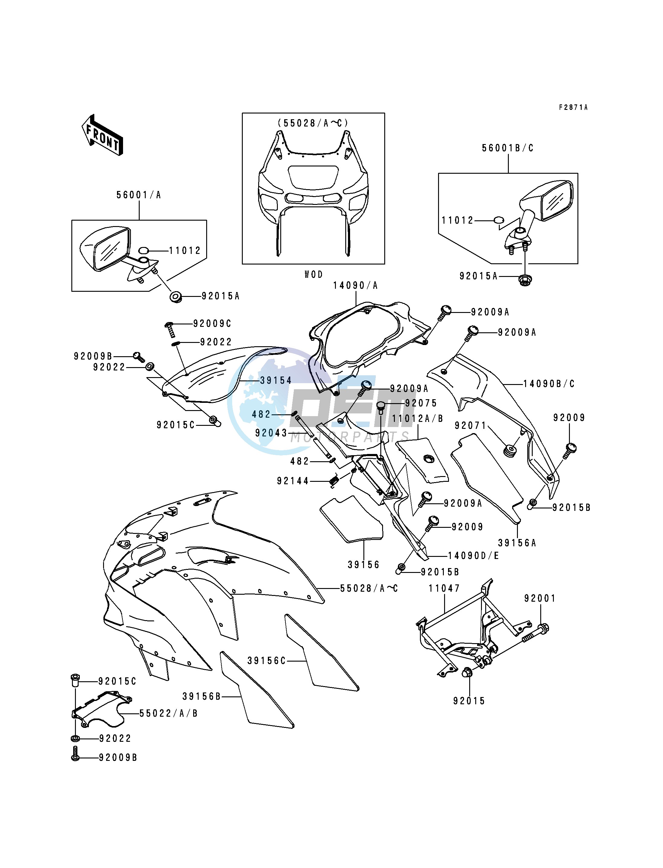 COWLING -- ZX600-E5- -